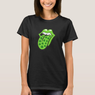 Cool Green Lips Lucky Shamrock Irish C St Patrick' T-Shirt
