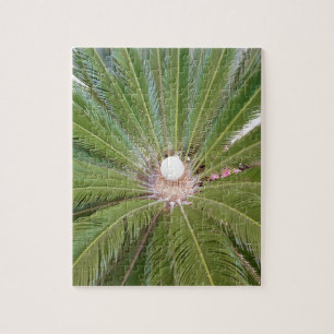 Cool Green Palm Jigsaw Puzzle