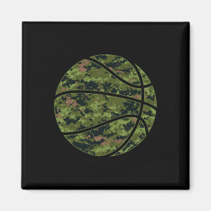 Cool Green Sketll Camo - Green Camouflage Sketll Magnet