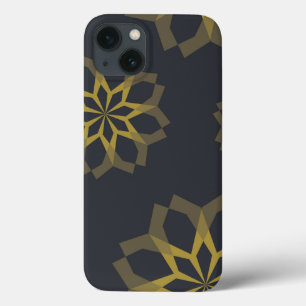 Cool, green, unique, modern trendy flower abstract iPhone 13 case