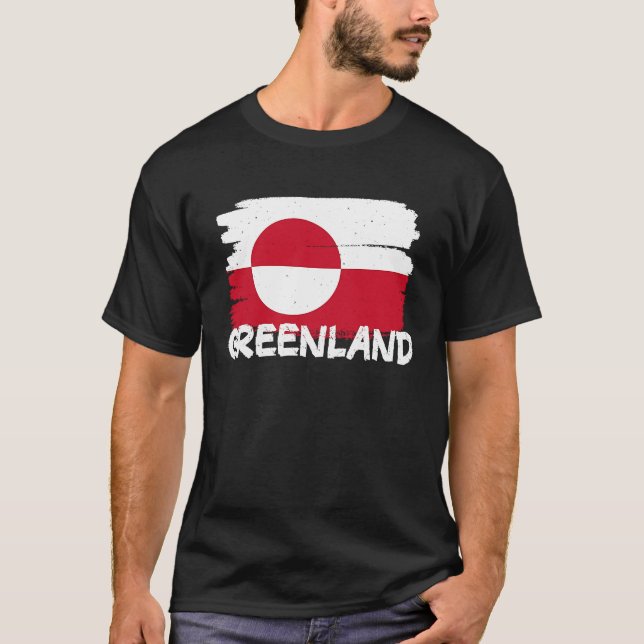 Cool Greenland Flag T-Shirt (Front)
