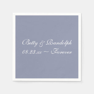 Cool Grey Fashionable Single Colour Paper Napkins