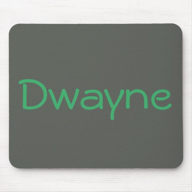 Cool Grey Green Monogrammed Personalised Mouse Mat (Front)
