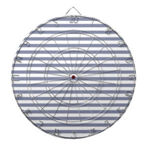 Cool Grey Horizontal Stripes; Striped Dartboard