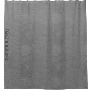 Cool Grey Leather Industrial Loft Look Shower Curtain