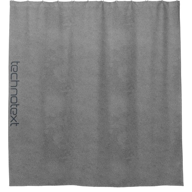 Cool Grey Leather Industrial Loft Look Shower Curtain (Front)