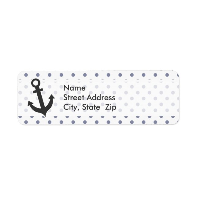 Cool Grey Polka Dots; Anchor (Front)