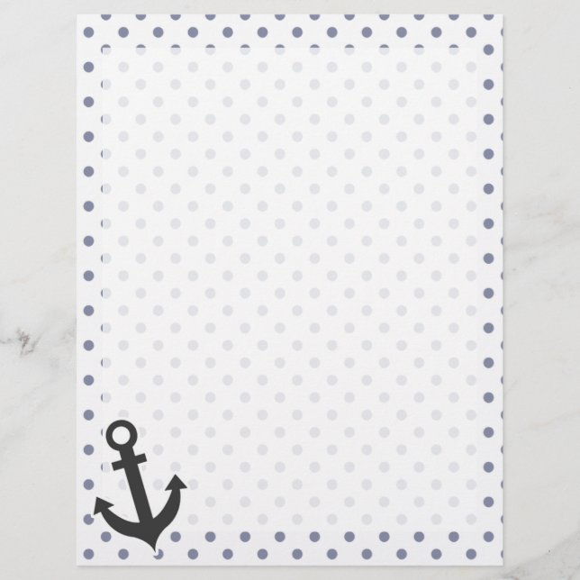 Cool Grey Polka Dots; Anchor (Front)