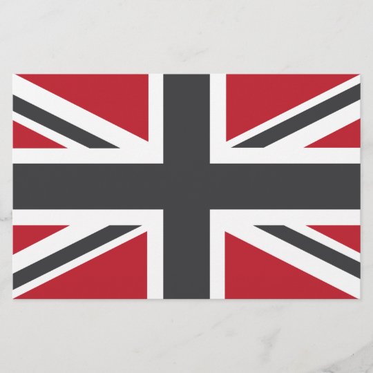 Cool Grey Red Union Jack British(UK) Flag Zazzle.co.uk