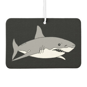 cool grey shark car air freshener