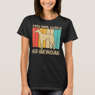 Cool Greyhound For Girls Mum Sighthound Pet Dog Br T-Shirt