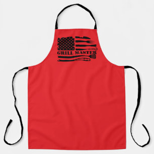 Cool grill master word art apron