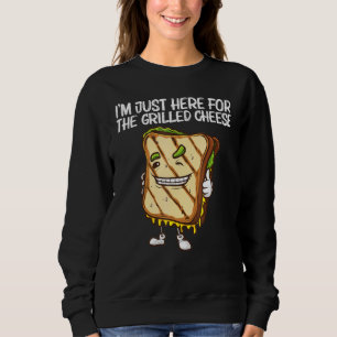 Cool Grilled Cheese Art For Men Women Sandwich Bre Sweatshirt