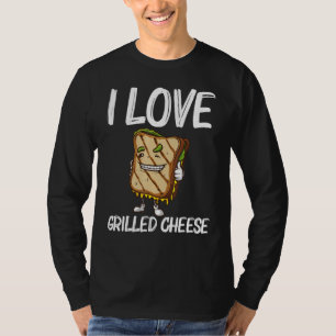 Cool Grilled Cheese Art For Men Women Sandwich Bre T-Shirt