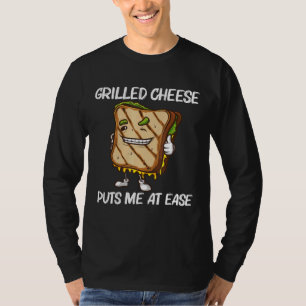Cool Grilled Cheese Art For Men Women Sandwich Bre T-Shirt