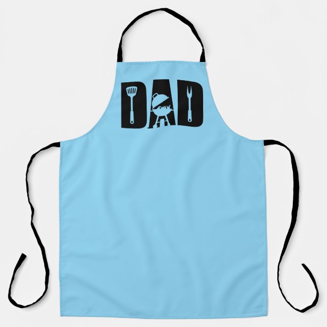 Cool grilling Dad word art  Apron (Front)