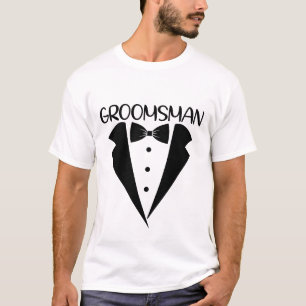 Cool Groomsman Wedding word art T-Shirt