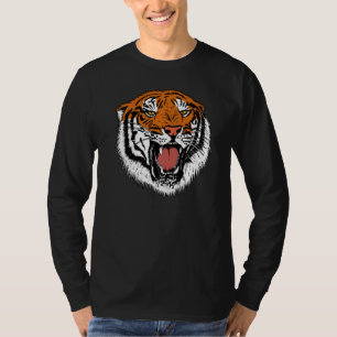 Cool Growling Mouth Bengal Tiger Outfit For Men Wo T-Shirt