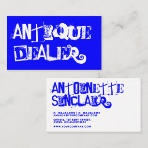 Cool Grunge Antique Dealer Business Card