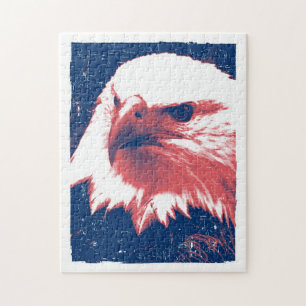 Cool Grunge Bald Eagle Jigsaw Puzzle