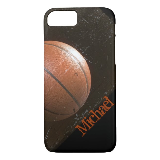 Cool Grunge Basketball Personalised Case-Mate iPhone Case (Back)
