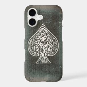 Cool Grunge Retro Artistic Poker Ace Of Spades