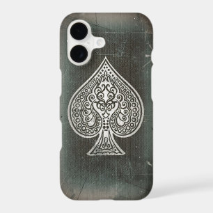 Cool Grunge Retro Artistic Poker Ace Of Spades