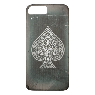 Cool Grunge Retro Artistic Poker Ace Of Spades iPhone 8 Plus/7 Plus Case