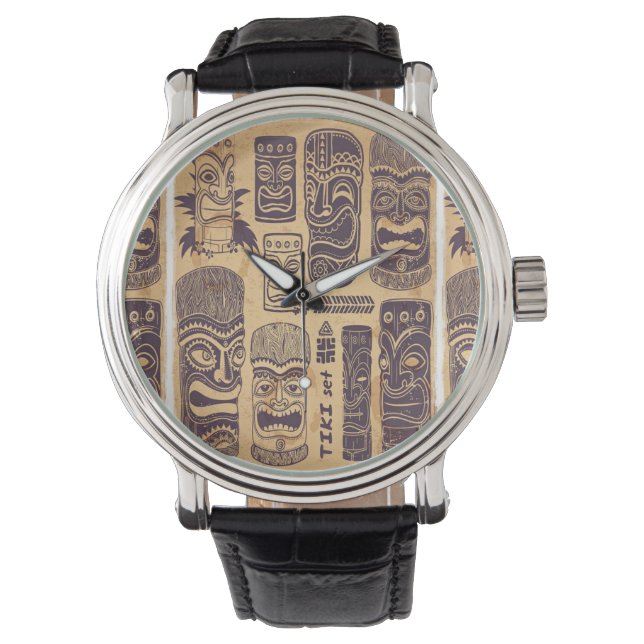 Cool Grunge Vintage Tiki Set Watch (Front)