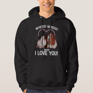 Cool Guinea Pig Art For Men Women Hamster Wheek Ca Hoodie