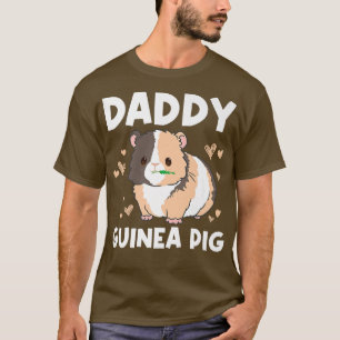 Cool Guinea Pig For Men Dad Wheek Fluffy Cavy Pet T-Shirt