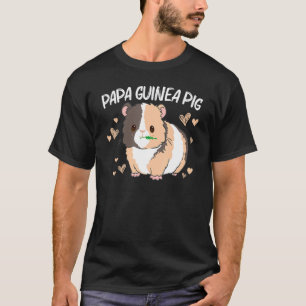 Cool Guinea Pig For Men Dad Wheek Fluffy Cavy Pet T-Shirt