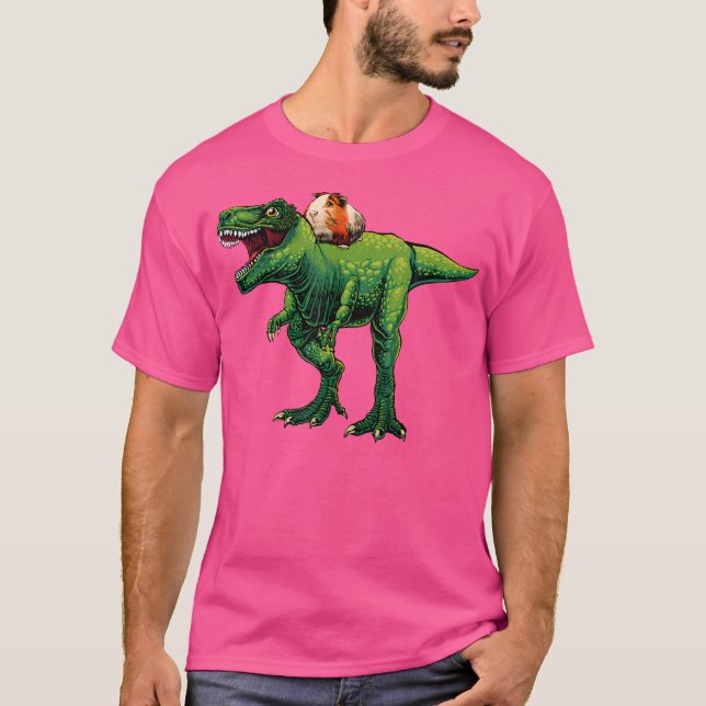 Cool Guinea Pig For Men Women Kids T Rex Dinosaur  T-Shirt (Front)