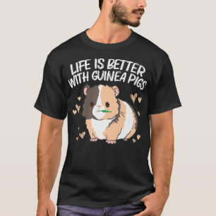 Cool Guinea Pig For Men Women Wheek Fluffy Cavy Pe T-Shirt