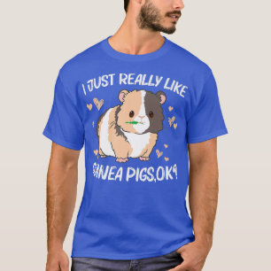 Cool Guinea Pig For Men Women Wheek Fluffy Cavy Pe T-Shirt
