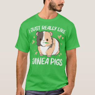 Cool Guinea Pig For Men Women Wheek Fluffy Cavy Pe T-Shirt