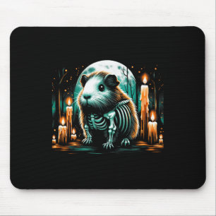 Cool Guinea Pig Skeleton Halloween Christmas Birth Mouse Mat