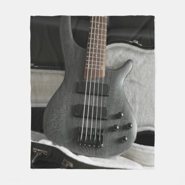 Cool Guitar Fleece Blanket (Front)