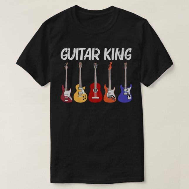 Cool Guitar For Men Dad Guitar Player Electric Gui T-Shirt (Design Front)