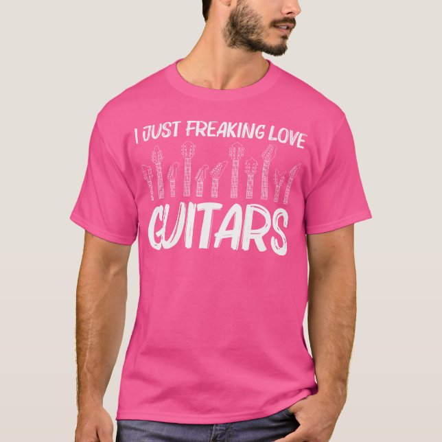 Cool Guitar For Men Women Acoustic Guitar Musician T-Shirt (Front)