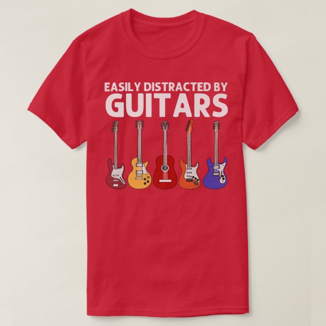 Cool Guitar For Men Women Guitar Player Electric G T-Shirt (Design Front)