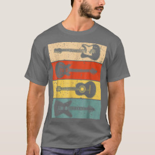 Cool Guitar For Men Women Vintage Guitar Lovers Gu T-Shirt