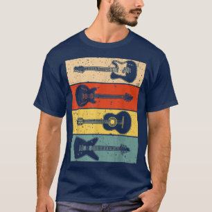 Cool Guitar For Men Women Vintage Guitar Lovers Gu T-Shirt