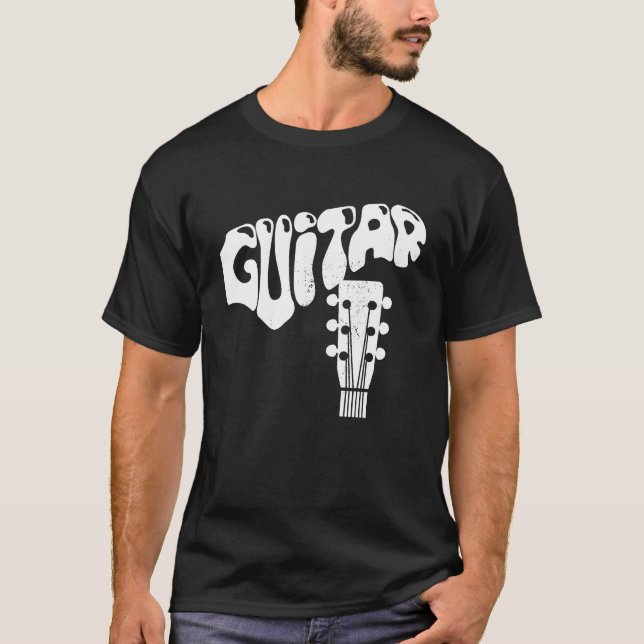 Cool Guitar Musical Instruments Acoustic Guitarist T-Shirt (Front)