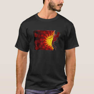 cool guitar musician silhouette print background T-Shirt