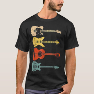 Cool Guitar Players Art Men Women Vintage Acoustic T-Shirt