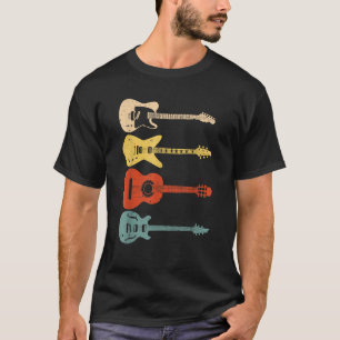 Cool Guitar Players Art Men Women Vintage Acoustic T-Shirt
