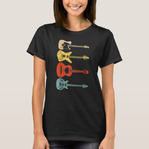 Cool Guitar Players Art Men Women Vintage Acoustic T-Shirt