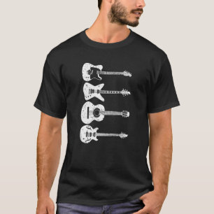 Cool Guitar Players Art Men Women Vintage Acoustic T-Shirt