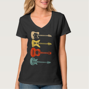 Cool Guitar Players Men Women Vintage Acoustic Gui T-Shirt